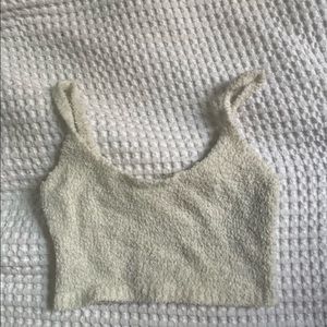 SKIMS COZY KNIT BRALETTE - WHITE - SMALL/MEDIUM
